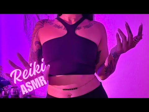 Reiki ASMR energy cleanse l calming l finger fluttering l hand movements l hypnotic l lofi l tingles