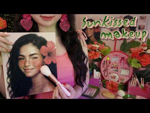 ASMR Aloha🌴Sunkissed Makeup