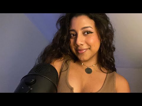 ASMR shirt scratching, mouth sounds, mic pumping and swirling ✨