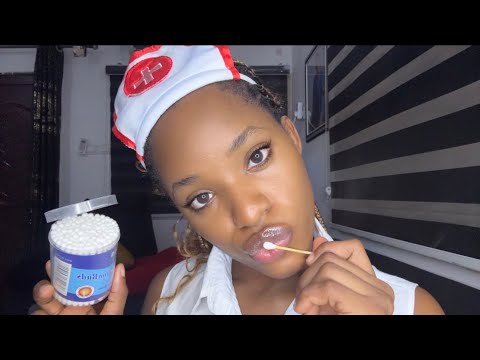 {ASMR} Spit Cleaning Your Ears 👂 by GenZ Nurse (mouth sounds)