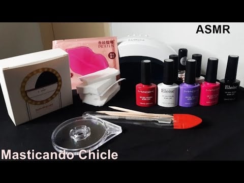 ASMR Unboxing de productos de Belleza y masticando Chicle | ASMR en Español