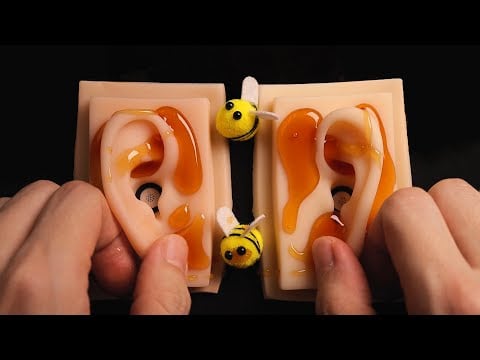 ASMR Honey Ear Massage 🍯 Sticky & Satisfying Sounds for Deep Sleep