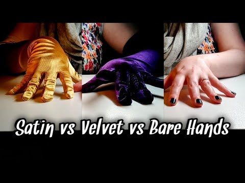 Velvet vs. Satin Gloves ASMR? 💞 Soft Speaking & Unintelligible Whispers + Rain Sounds