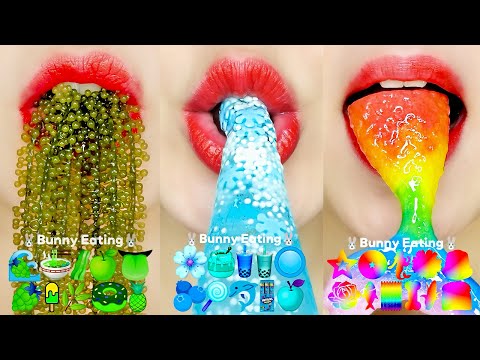 ASMR MUKBANG Emoji Food Challenge 이모지 입술 먹방 30 minute Eating Sounds