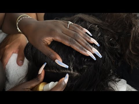 ASMR | Doing My husbands favorite love language ft L'Oréal Extraordinary Oil.