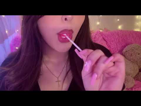 ASMR lollipop sucking | 5k sub celebration coming soon…. 🩷