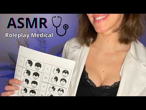 ASMR FR 🇫🇷 Medical Roleplay ⚕️Consultation de chirurgie capillaire 👩‍⚕️ (Layered sounds) Doctor exam