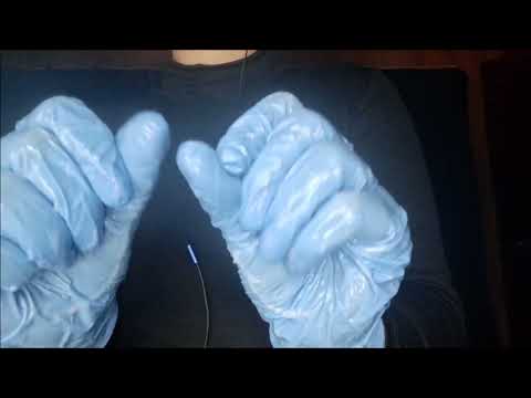 ASMR Sticky Rubber Gloves