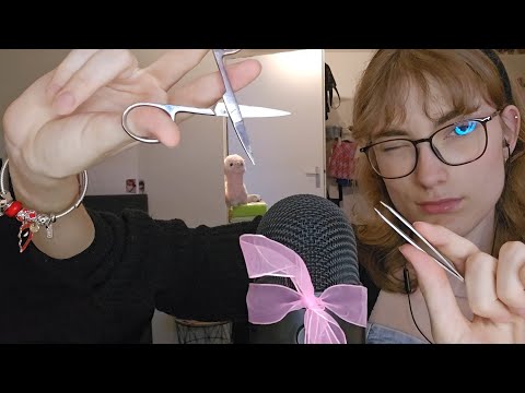 Asmr Mic Pulling 🎤  Layerd Sounds | Tweezer Clicking, ✂️ and more