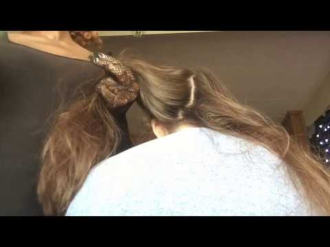 Rock Star Hair brushing /hair scratching/head massage