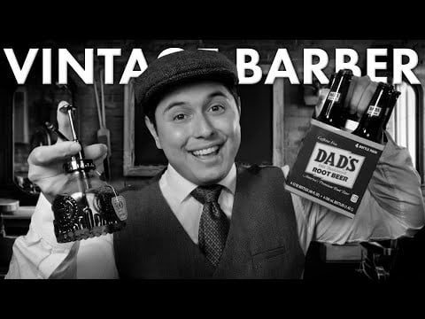 1950's Father's Day Vintage Barber Special | Old Timey Effect ASMR