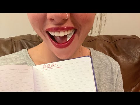 ASMR - My Grocery List - Gum Chewing Whisper