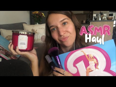 ASMR Collective Haul 🛍️💜✨ | candles, makeup & more (tapping, scratching, whisper ramble)