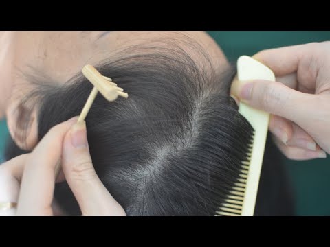 ASMR Scalp Scratching & Hair Parting With Comb, Real Person Hair Sound For Relieve Stress