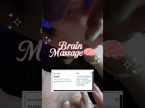 ASMR Brain Massage 🧠 #asmr #mouthsounds #brainmassage
