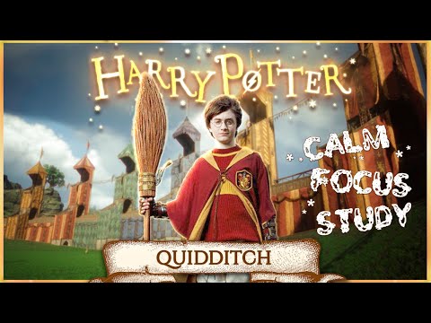 Hogwarts Quidditch Pitch Ambience | Magical Training Day Sounds & Soft Harry Potter inspired Music