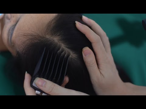 ASMR Scalp Scratching, Head Scratching Aggressive, Hair Parting On Real Person For Headache Relief