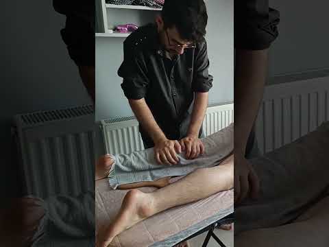 Energy massage to relieve tension in the back of the legs #satisfying #relaxing #asmr #shorts