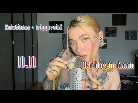 ASMR Suomi - Triggereitä & Manifestointia ❤️‍🔥 (naputtelua, käsiliikkeitä, höpöttelyä etc...)