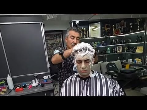ASMR SKIN CARE AND BEARD SHAVE WITH BARBER MUNUR ONKAN