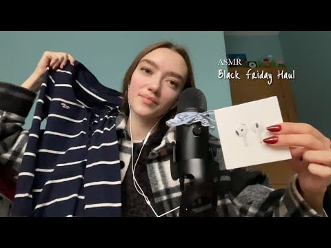 ASMR A Black Friday Shopping Haul | Whispers & Tapping + 
