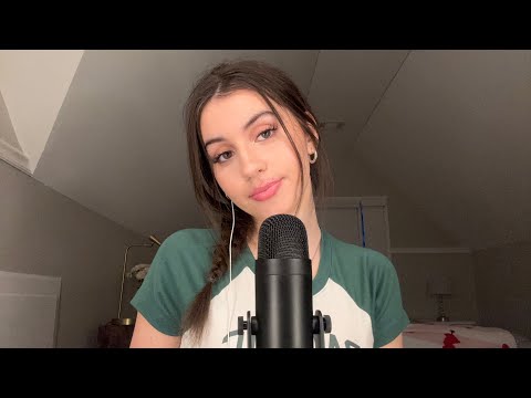 ASMR- close up ear to ear inaudible whispering + random triggers 