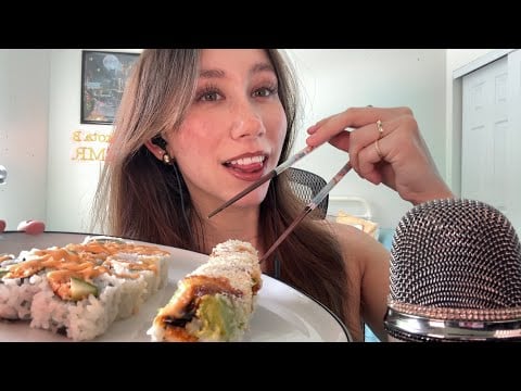 ASMR | Sushi Mukbang!! 🍣 (Eating Sounds)