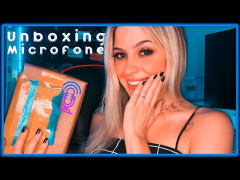 ASMR UNBOXING- ABRINDO MEU MICROFONE NOVO ♥