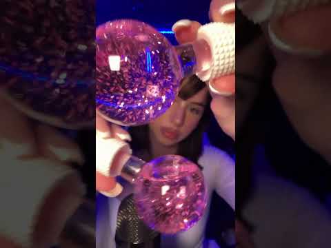 ASMR globes #asmr #visualtingle #asmrtriggers #mouthwhisper #shorts