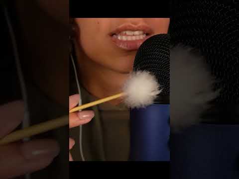 asmr smile sounds & gentle mic brushing #asmr