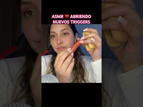 NUEVOS TRIGGERS 🌭🍟♥️ #asmrcasero #asmrtriggers #asmrtapping #relax #asmr #asmrcommunity