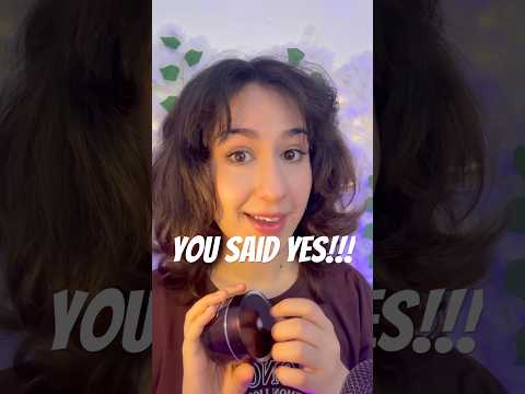 ASMR Tingly mouth sounds “you said yes!!”😁💤 #asmr #relax #sleepaid #visualtingle #oddlysatisfying