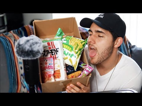 ASMR Asian Snacks Mukbang - Soft and Crunchy Eating Sounds - Male Whisper