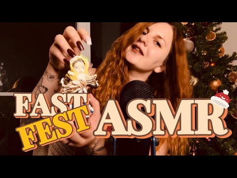 АСМР | Быстрые триггеры для сна ⛄️ Рандомные новогодние предметы | Fast ASMR