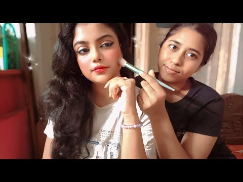 ASMR | My Friend Doing My Korean Makeup | 💄😱