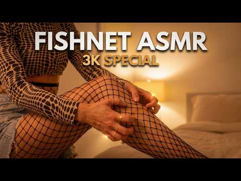 15 Minutes of Pure Fishnet Scratching ASMR 🖤 (No Talking) 3K Special !💖