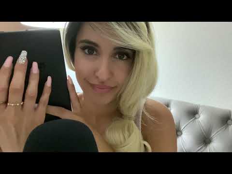 ASMR Whispering Fun & Interesting Facts with Tongue Clicking and Tapping