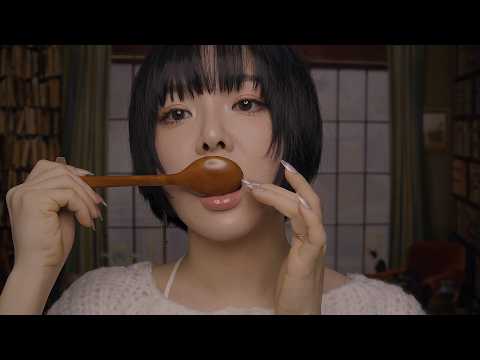 ASMR Intense Wooden Spoon Mouth Sounds