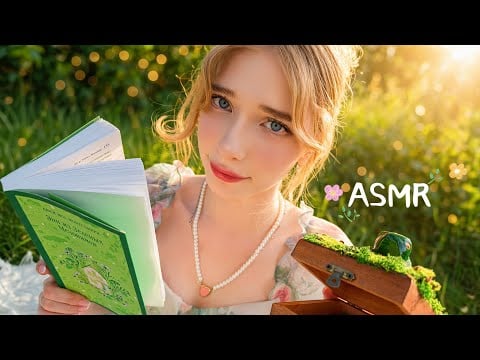 АСМР Уход за лицом на природе🌸🍯 Натуральное СПА от юной графини *звуки сада, шепот*