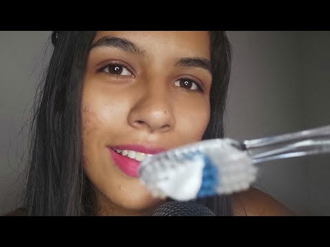 ASMR FAST ESCOVANDO SEUS DENTES PARA DORMIR 😁😴