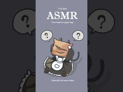 ୨୧✿ ASMR ✿୨୧ Your head is a PAPER BAG!｜no talking｜paper sound #shorts #asmr