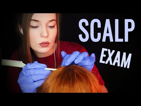 100% SENSITIVITY ASMR Lice Check and Scalp Massage & Scratching + LATEX GLOVES SOUNDS