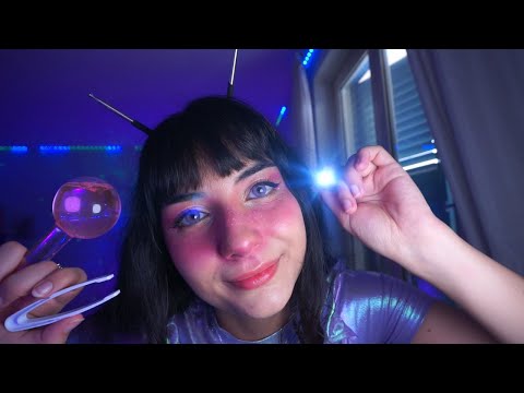 ASMR ALIEN EXAMINATION 🛸👽💫 roleplay ita alien abduction, alien girl, full body exam, inspection