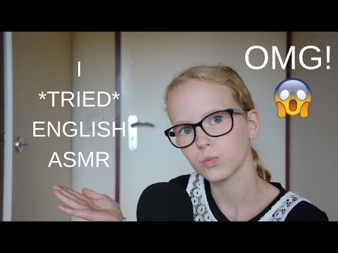 I *TRIED* ENGLISH ASMR! 😱