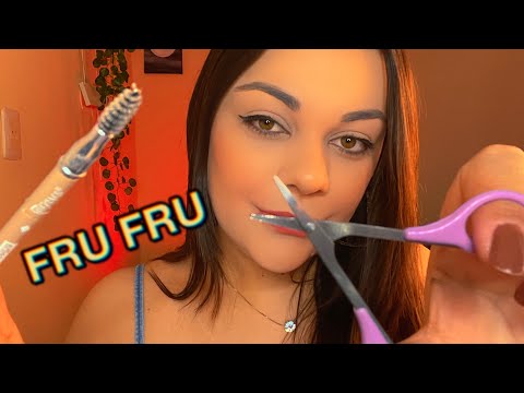 ASMR: FAZENDO SUA SOBRANCELHA (TIRANDO OS PELOS E HENA)