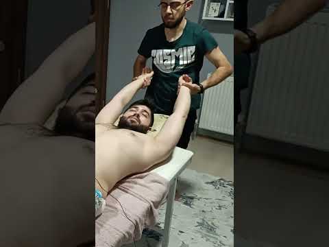 THE MOST RELAXING TURKISH MASSAGE FOR CHEST, ARM AND ABDOMEN #satisfying #relaxing #asmr #shorts