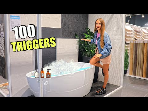 ASMR 100 TRIGGERS in 8 minutes at the MALL | АСМР 100 Триггеров в МАГАЗИНЕ