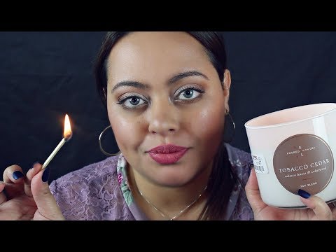 ASMR| Candle Haul w/ Tapping  & Match Striking w/ Counting