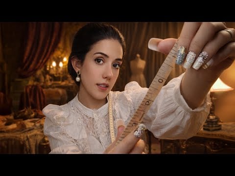 ASMR The Royal Seamstress | Designing Your Gala Gown (Measuring You, Personal Attention)