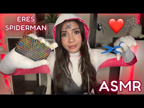 ASMR ESPAÑOL / ATENCIÓN PERSONAL IMPREDECIBLE Y CAÓTICA  (TÚ eres SPIDERMAN)